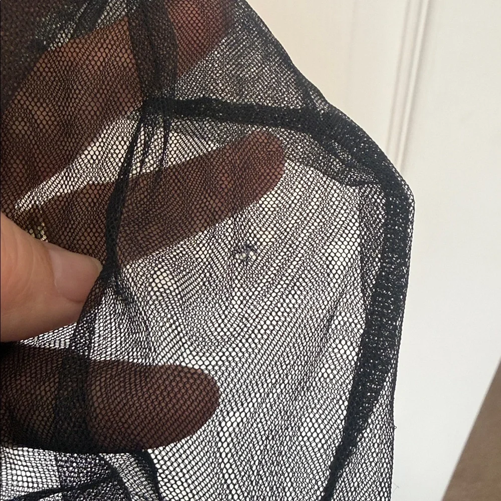 Free People Black Mesh Tights Medium